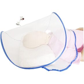 Portable Mosquito Head Net Mini Foldable Mosquito Net Up Travel Mosquito Net for Bed.