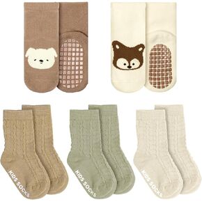 Haakaa Toddler Non Slips ، جوارب أطفال لطيفة مع باطن مضادة للانزلاق لمدة 1-3 سنوات أطفال الأطفال الصغار