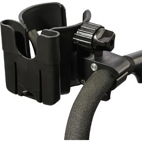 Electric Wheelchair Cup Holder Wheelchair Accessories with Phone Holder, Universal Bottle Holder for Wheelchair, Walker, Bike, Scooter, Stroller Accessories for Uppababy