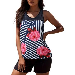 Two Piece Tankini Swimsuits for Women with Shorts Swimsuits for Older Women Women's Wrap Swimsuit Swim Shorts