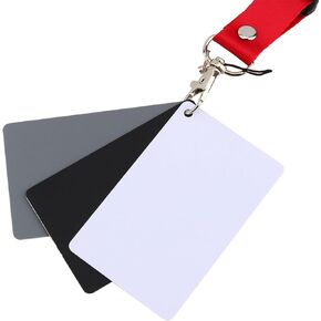 3 in 1 Digital Photography Exposure Color Balance Card