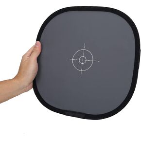 Grey White Balance Card, 18 Percents Grey Card Grey Reference Reflector Double Side Balance Card Portable Grey Card Focus Board with Carrying Bag,12 (30cm)