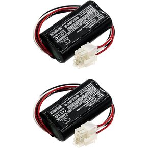 Cameron Sino Replacement for Veri'fone BPK169-001-01-A Ruby 2 Ruby CI PCA169-404-01-A PCA169-001-01 Battery 2600mAh/Li-ion (2Pack)