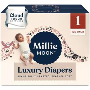 Millie Moon Luxury Diapers - (Size 1 and Count 108)