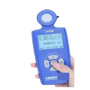 Light Meters, LS330 Light Meter Illuminometer Lux Spectral Illuminance Meter Digital CCT UVI CRI Ra Lx FC Flicker Frequency
