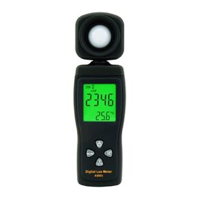 Light Meters, Illuminance Meter, Light Meter, Digital, Handheld Ambient Temperature Measuring Instrument, Ambient Light Sensor, Solar Power Detector,
