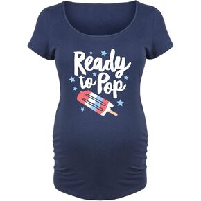 Ready to Pop - Maternity Scoop Neck T-Shirt