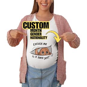 New Mom Gift Maternity Shirt, Cute & Funny Pregnancy Announcement Tee, Baby Reveal for Wife or Friend