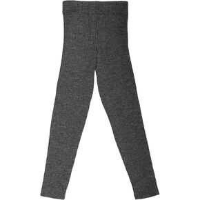 Kids Thermal Bottoms: Baby Winter Leggings Pants, Organic Merino Wool (EU 104/2-3 Years, Grey)