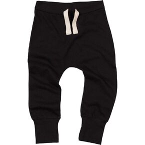 Babybugz Baby Boys Girls BZ33 Jogging Plain Sweatpants with Mock Drawcord - Black (2-3 Years)