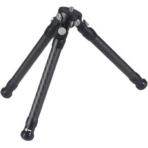 2 Section Carbon Fiber Mini Tripod Portable Desktop Tripod with 1/4" Screw for Camera Smartphone Bracket Holder, 3.5kg Max Load (Extendable Version)