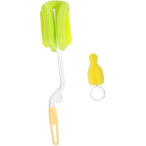 Baby Nursing Bottle Brush Set Feeding Bottle Cleaner Sponge Brush Easy to Clean