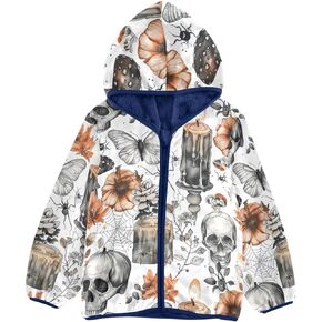 Chifigno zip up hoodie للأولاد المطبوعون معاطف الشتاء للأولاد للأولاد مع جيوب للطفل والأطفال