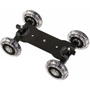 Skater Dolly, 4 Wheeled Tabletop Dolly Manual Skater for Camera DSLR Photography Shot Video Recording