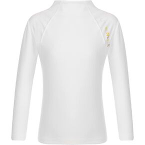 Kaerm Kids Girls Mock Neck Warm Top Basic Long Sleeves Stylish Letter Print Undershirt Solid Color Pullover Tops