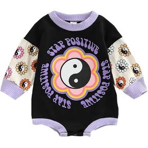 Baby Boy Outfit Infant Babys Girls Boys Oversized Sweatshirt Long Sleeve Top Outfit 0-18 Months (Purple, 6-12 Months)