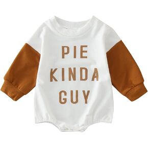 Baby Sweatshirt Newborn Baby Girl Boy Halloween Crewneck Sweatshirt Oversized Long Sleeve Romper (White, 6-12 Months)