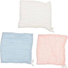 3pcs Burping Cloths Soft Cotton Gauze Washcloths for Gentle Face Towel Quick Absorbent Saliva Towel for Newborns