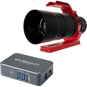 SVBONY SV555 Astrophotography Telescope-New Upgrade, Precision Focus, 44mm Full Frame 54mm APO Refractor SLR Camera Lens with SV241 Astronomy Telescope Power Adapter for Astrophotography