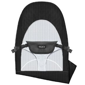 Fabric Seat for Bouncer - Cover for Baby Bjorn Bouncer Balance Soft & Bliss, Ventilated Mesh, Skin -Friendly, Machine Washable, Gray