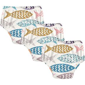 Toddler Potty Training Underwear Cotton Absorbent Soft Baby Girl Boy Potty Training Pant 2T-5T