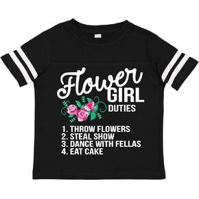 inktastic Flower Girl Wedding Duties Toddler T-Shirt