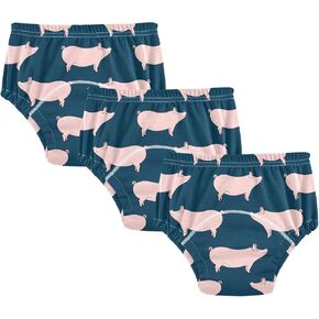 Toddler Potty Training Underwear Cotton Absorbent Soft Baby Girl Boy Potty Training Pant 2T-5T