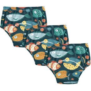 Toddler Potty Training Underwear Cotton Absorbent Soft Baby Girl Boy Potty Training Pant 2T-5T