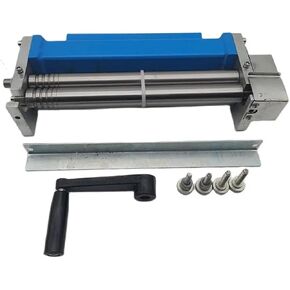 HR-320 Small Desktop Manual Roll Machine Steel Plate, Steel Rod Roll Processing Metal Plate Bending Round Machine For Beginnners DIY Use