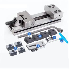 GT125 / 5 Inch High Precision Manual Flat Vice Tool Maker Vise for CNC Grinding Milling Machine for Beginners DIY
