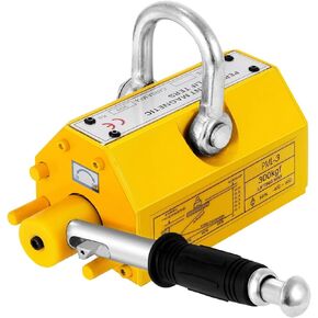 Steel Magnetic Lifter 660 LB Permanent Metal Lifting Magnet 300 KG Neodymium Magnetic Lift Hoist Crane For Doing Steel Projects For Beginnners DIY Use