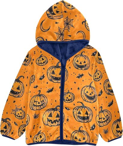 CHIFIGNO Girls Boys Fleece Hoody Jacket Kids Hoodies Toddler Boy Winter Clothes for Toddler Kids with Pockets in Kuwait
