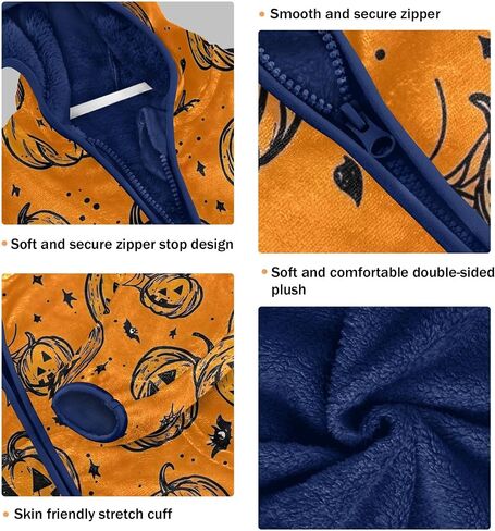 CHIFIGNO Girls Boys Fleece Hoody Jacket Kids Hoodies Toddler Boy Winter Clothes for Toddler Kids with Pockets in Kuwait