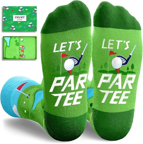Zmart Unisex Funny Socks Golf Socks for Men Funny Golfing Socks Golfing Socks, Golf Gifts for Men Women Gifts for Golfers Funny Golf Gifts in Green in Saudi Arabia