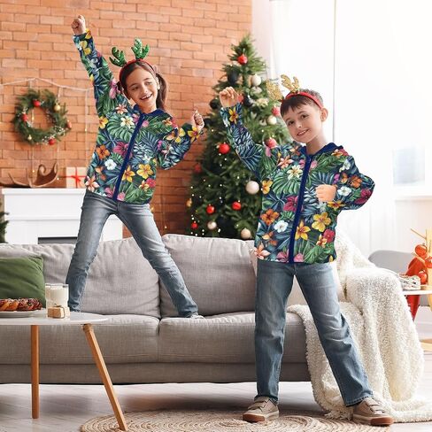 CHIFIGNO Girls Boys Zip up Hoodie Boys Jackets Boys Clothes with Pockets for Toddler and Kids in Kuwait