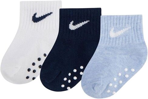Nike Baby Core Ankle Gripper Socks, Pack of 3 (US, Age, 6 Months, 12 Months, COBALT) in Saudi Arabia