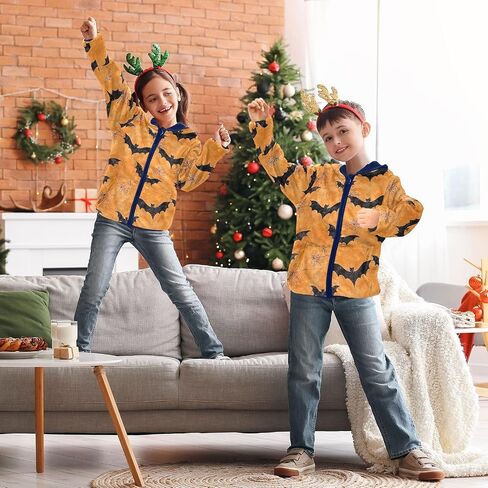 CHIFIGNO Girls Boys Zip up Hoodie Kids Hoodie Boys' Outerwear Jackets Coats with Pockets for Toddler and Kids in Kuwait