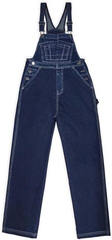 Hybrid & Company Womens Stretch Denim Overalls PVJ156998 WHITE S in Saudi Arabia