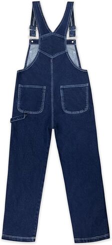 Hybrid & Company Womens Stretch Denim Overalls PVJ156998 WHITE S in Saudi Arabia
