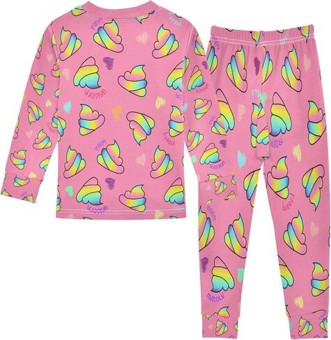 Pajama Sets Long Sleeve Top with Pants Cotton Soft Sleepwear 2 Piece Pjs Set in Saudi Arabia