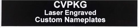 Custom Laser Engraved Pelican 1510 Nameplate (3-Text Lines, Black) in Kuwait