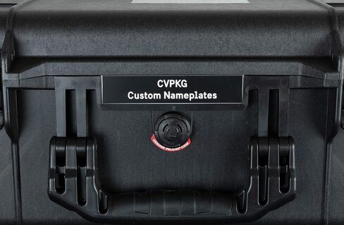 Custom Laser Engraved Pelican 1510 Nameplate (3-Text Lines, Black) in Kuwait