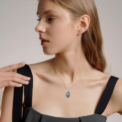 PELOVNY سكوتش الشوك قلادة S925 فضة Moonstone سكوتش الشوك قلادة قلادة زهرة مجوهرات هدايا للنساء الفتيات in Kuwait
