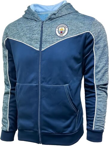 سترة بغطاء للرأس من Icon Sports Boy's Manchester City، سترة بغطاء للرأس بسحاب كامل مرخصة من M. City بمقاسات الشباب in Saudi Arabia