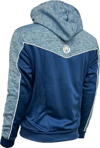سترة بغطاء للرأس من Icon Sports Boy's Manchester City، سترة بغطاء للرأس بسحاب كامل مرخصة من M. City بمقاسات الشباب in Saudi Arabia