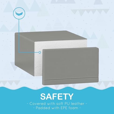 Qaba Foam Play Set for Toddlers and Children, Easy-to-Clean 2 Piece Soft & Safe Kids Climbing Set for Crawling or Sliding, Light Gray in Saudi Arabia