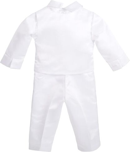 Lito Angels Baby Boys Christening Clothing Baptism Outfits with Bonnet Short Long Sleeve White Suit in Kuwait