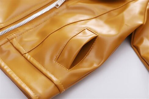 Moonker Baby Short Jacket Coat 1-5 Years Old,Toddler Boys Girls Kids Outerwear Autumn Winter Leather Outwear Clothes in Saudi Arabia