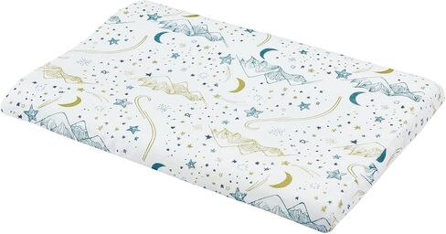 Toddler Pillow with Bamboo Viscose Pillowcase - Stars White, Medium (Silk) in Kuwait