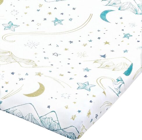 Toddler Pillow with Bamboo Viscose Pillowcase - Stars White, Medium (Silk) in Kuwait